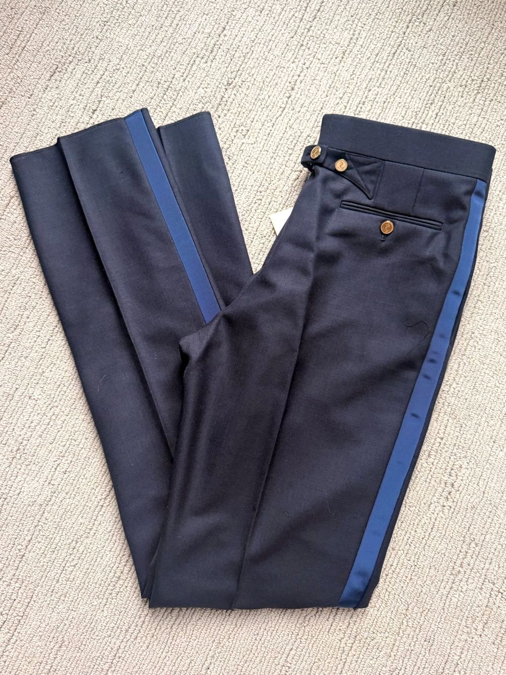THOM BROWNE Gorgeous Mens Tailored Backstrap Trouser Pants 2/M NWT $1,390!!